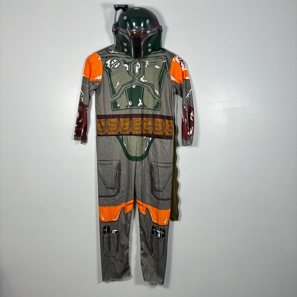 Rubie's Star Wars Boba Fett Costume Kids M Mandalorian Jumpsuit Mask